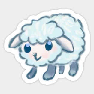 Cute Sheep Drawing Sticker